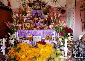 Altar en Juchitán, Istmo de Tehuantepec.