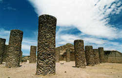 Columnas del Santuario de La Quemada
